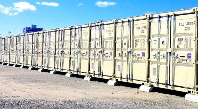Outdoor storage container units